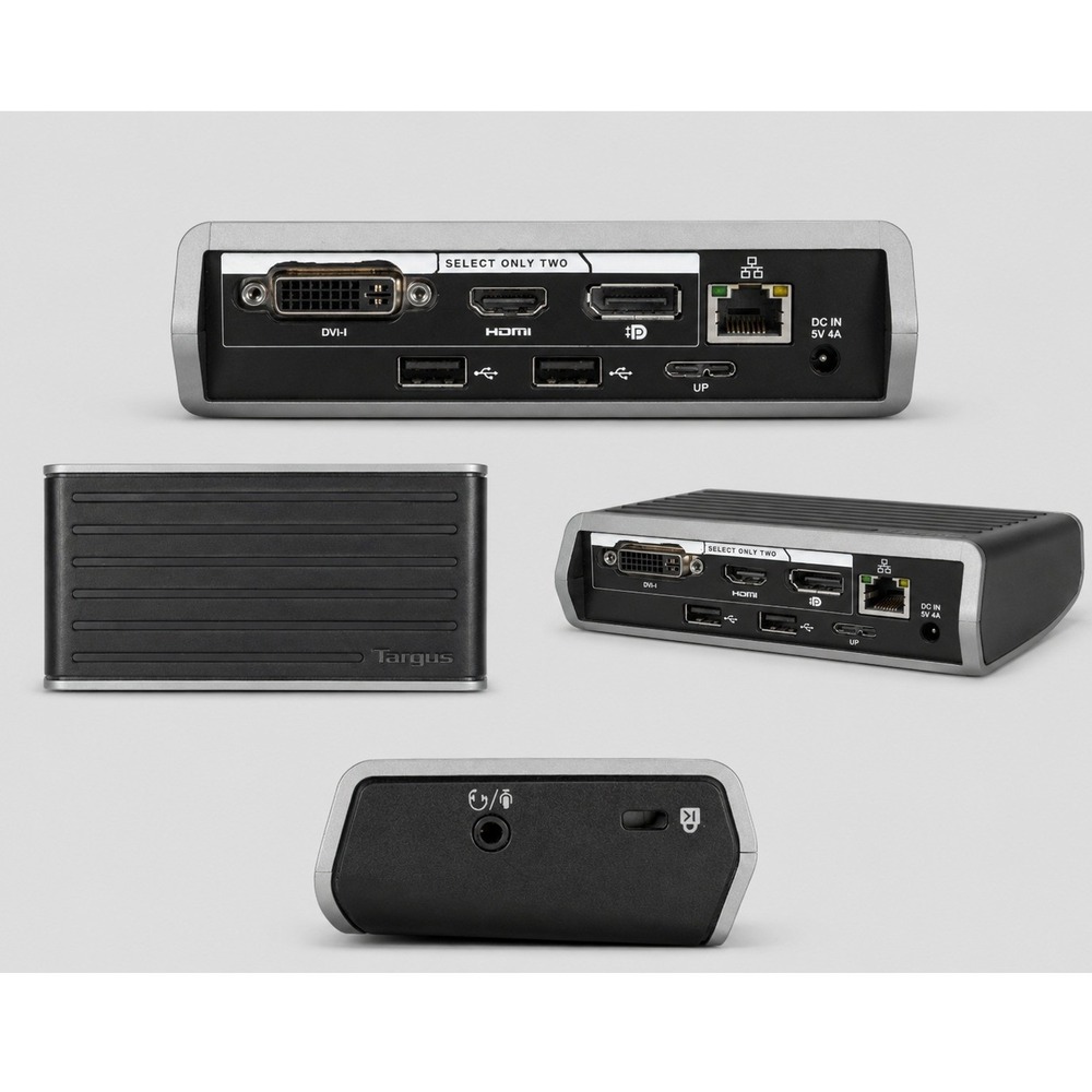 Targus Universal 3.0 DV1K-2K Compact Docking Station DOCK120 ACP120US-50 Black